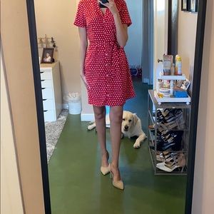A New Day Target Button-Up Polka Dot Dress